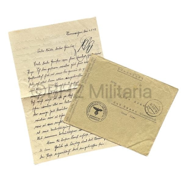 SS Feldpost Brief Nijmegen 1943