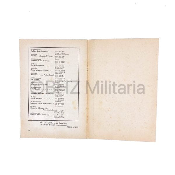 SS Vormingsbladen - Augustus 1943 - 3e Jaargang Nr 8