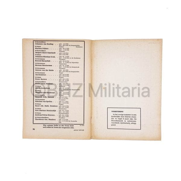 SS Vormingsbladen der Germaansche SS - Maart 1943 - 3e Jaargang Nr 3