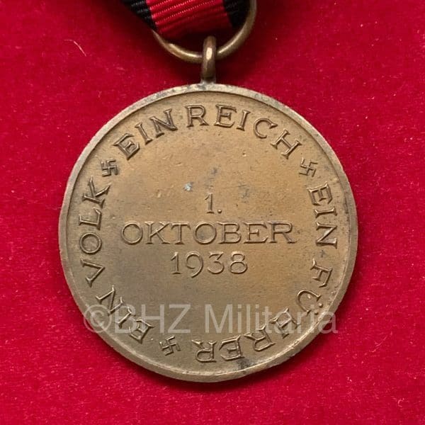 Sudetenlandmedaille - Medaille zur Erinnerung an den 1. Oktober 1938
