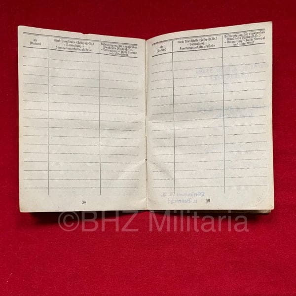 Soldbuch Kriegsmarine - Marine Flak Abteilung