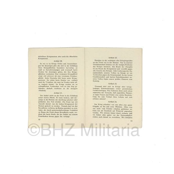 Dreissig Kriegsartikel für das deutsche Volk - Dr. Goebbels