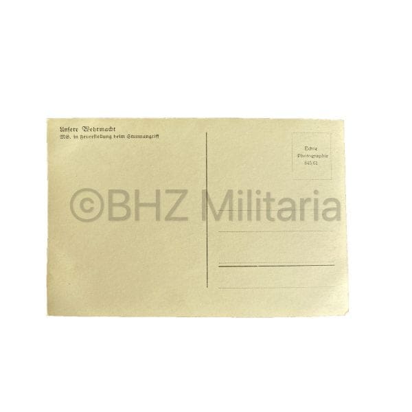 Unsere Wehrmacht - MG in feuerstellung beim Sturmangriff