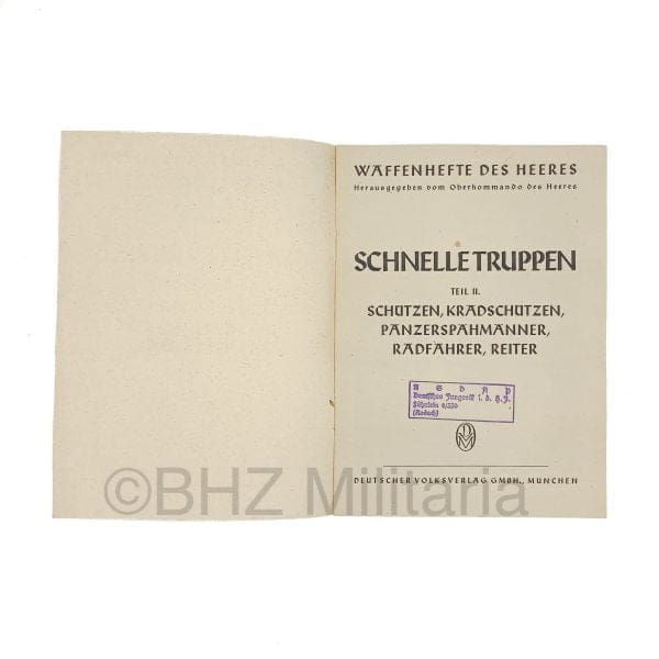 Waffenhefte des Heeres - Schnelle Truppen Teil 2
