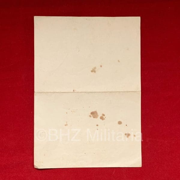 Verleningsdocument Verwundentenabzeichen Schwartz