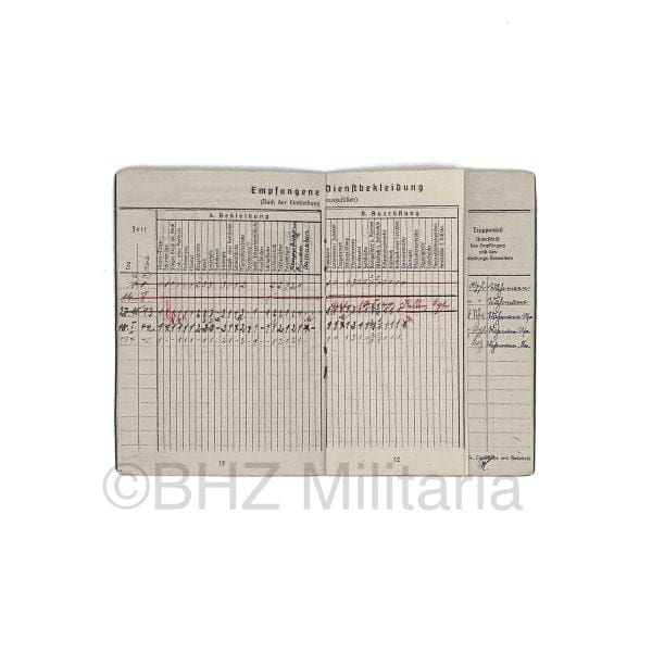 Soldbuch Luftwaffe Feldwebel Luftgau Nachrichten Regiment 11
