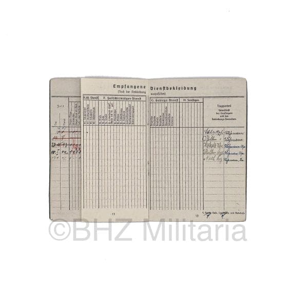 Soldbuch Luftwaffe Feldwebel Luftgau Nachrichten Regiment 11