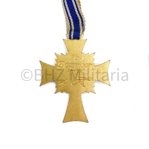 Moederkruis (Mutterkreuz) Goud Wilhelm Deumer Kom. – Ges. Lüdenscheid