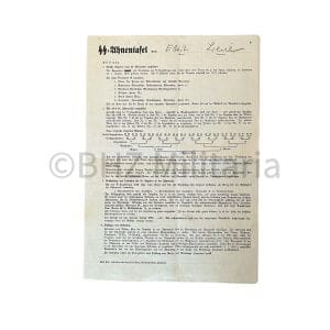 SS Ahnentafel