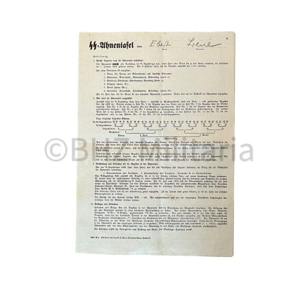 SS Ahnentafel