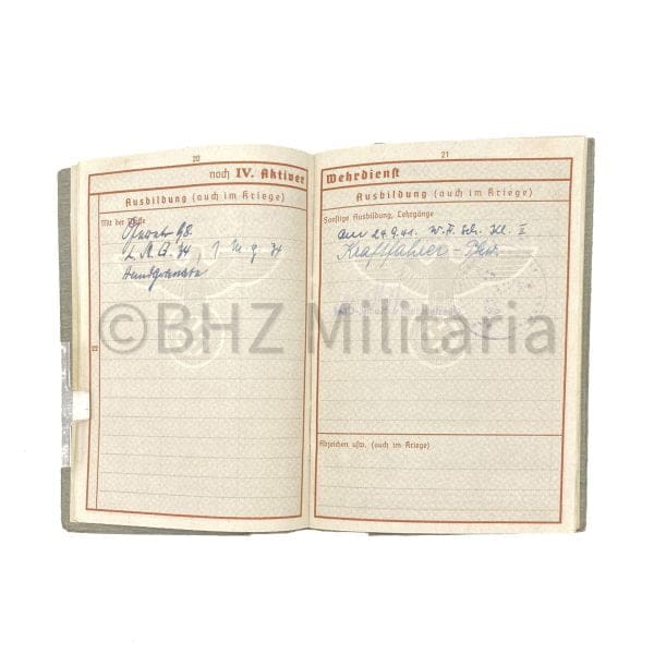 Wehrpass Obergefreiter - Monte Casino - Bastogne