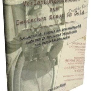 Die Verleihungsurkunden zum Deutschen Kreuz in Gold