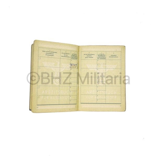 Arbeitsbuch für Ausländer + OST badge