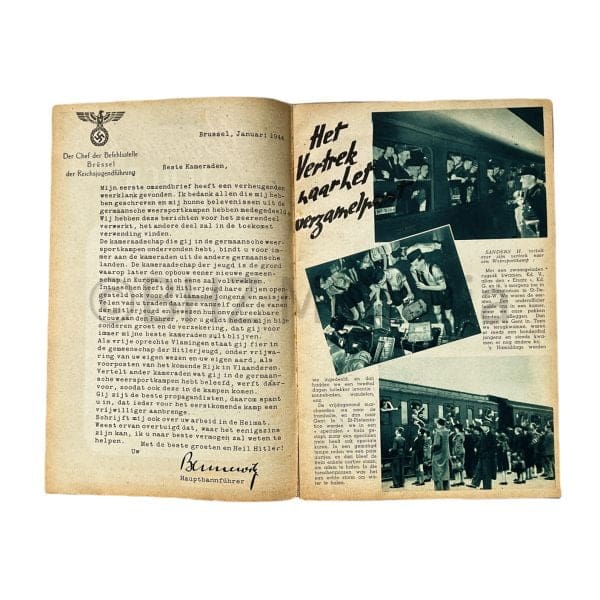 Brochure Germaansche Jeugd met Foto Ansichtkaart