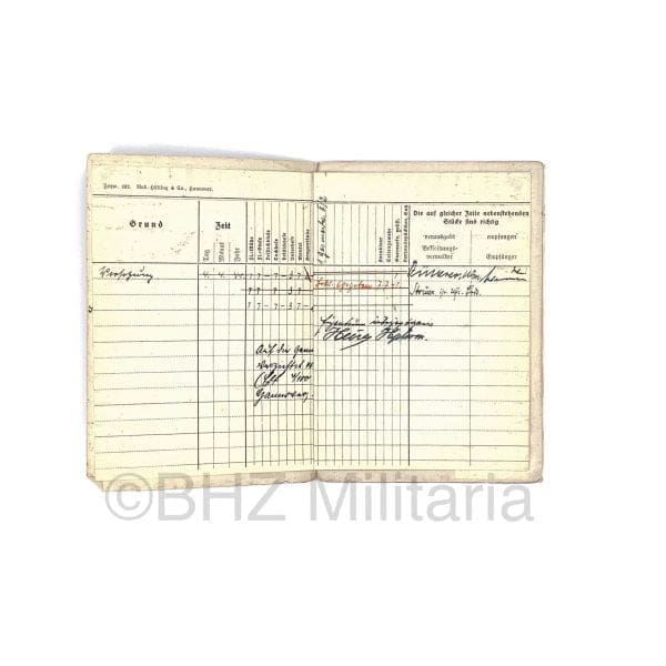 Luftwaffe Soldbuch Oberleutnant FLAK