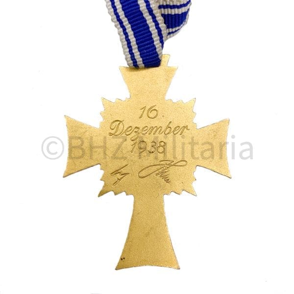 Mutterkreuz Gold Paul Meybauer mit Urkunde