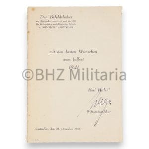 Document Autograph SS Sturmbahnführer Willy Lages