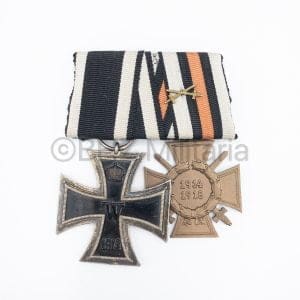 Ordenspange IJzeren Kruis 2e kl. en Hindenburg kruis