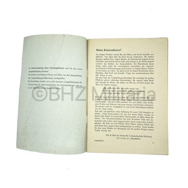 Verplichtung der Jugend - Sonderausgabe 1943 für JM