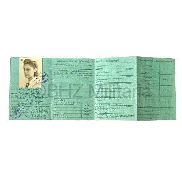 Dienstkarte der Hitler-Jugend 4532726 - BDM