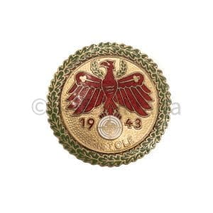 Standschützenverband Tirol-Vorarlberg Gaumeisterabzeichen 1943 Pistole