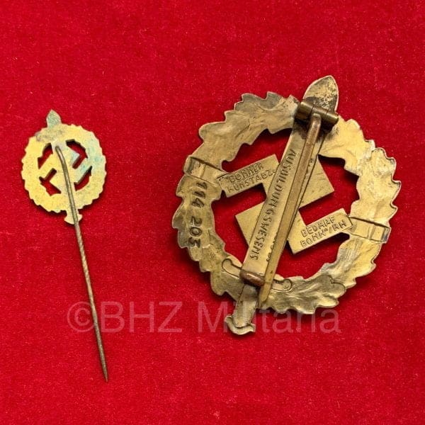 SA Sportabzeichen Brons 1st versie (1933-34)