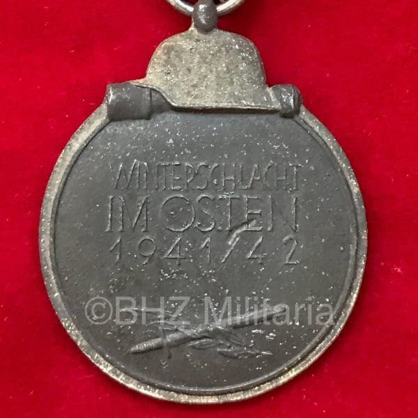Ostmedaille 76 Ernst L. Müller + Document Feldzeugbataillon