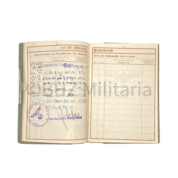 Wehrpass Obergefreiter - Monte Casino - Bastogne