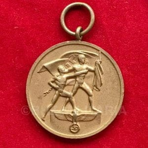Medaille ter herinnering aan de annexatie van het Sudetenland 1 Oktober 1938 zonder lint.