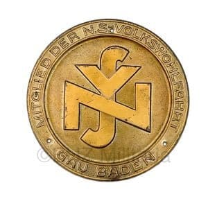 Deurschild (Turplakete) Nationalsozialistische Volkswohlfahrt (NSV)