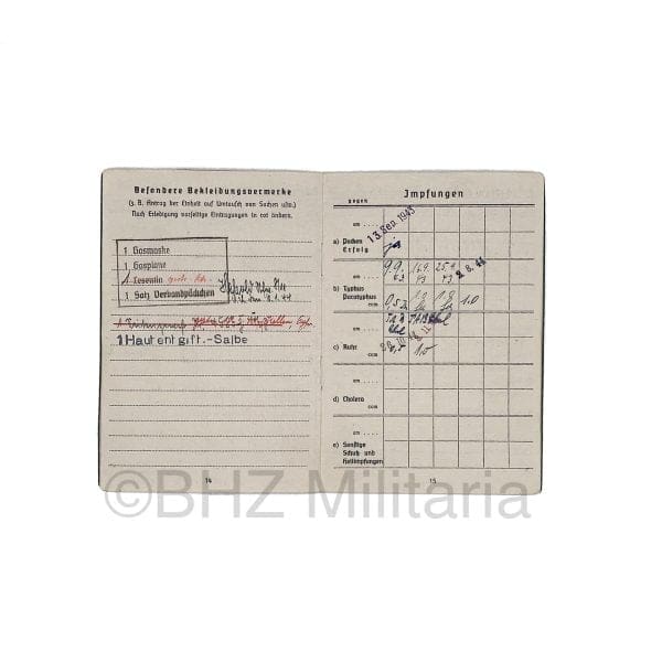 Soldbuch Luftwaffe Feldwebel Luftgau Nachrichten Regiment 11