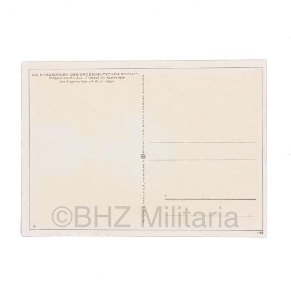 Die Kriegsorden des Grossdeutschen Reiches – 9. Kriegsverdienstkreuz II. Klasse mit Schwertern