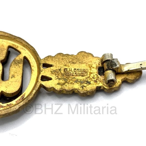 Frontflugspange für Kampfflieger Goud G.H. Osang Dresden