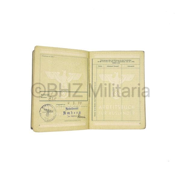 Arbeitsbuch für Ausländer + OST badge