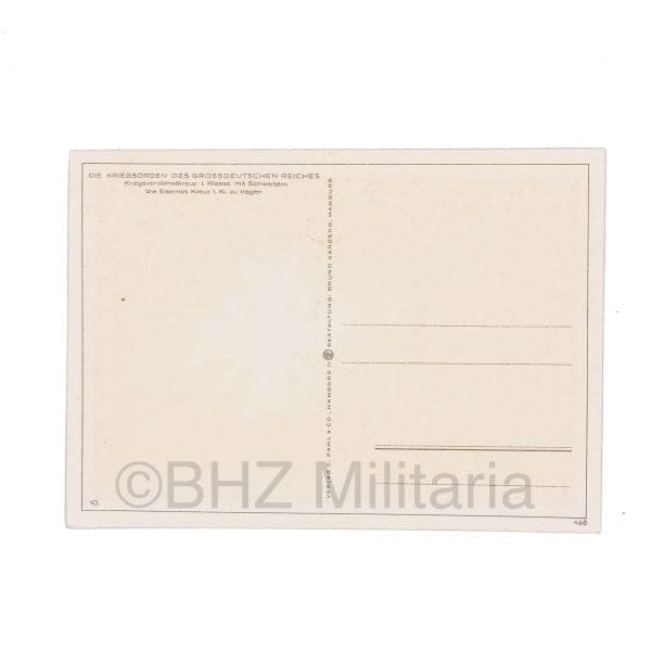 Die Kriegsorden des Grossdeutschen Reiches – 10. Kriegsverdienstkreuz I. Klasse mit Schwertern