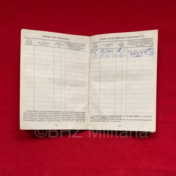 Soldbuch Kriegsmarine - Marine Flak Abteilung