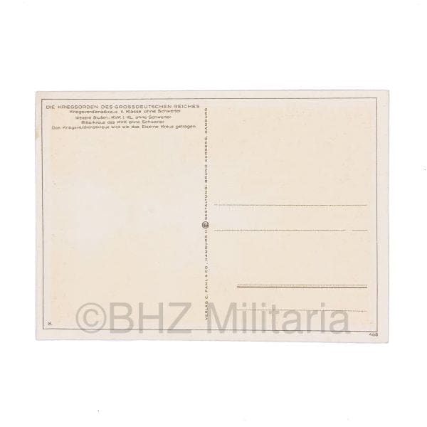 Die Kriegsorden des Grossdeutschen Reiches – 8. Kriegsverdienstkreuz II. Klasse ohne Schwerter