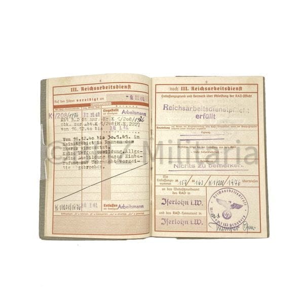 Wehrpass Obergefreiter - Monte Casino - Bastogne