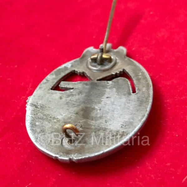 Panzerkampfabzeichen Zilver - Herman Aurich