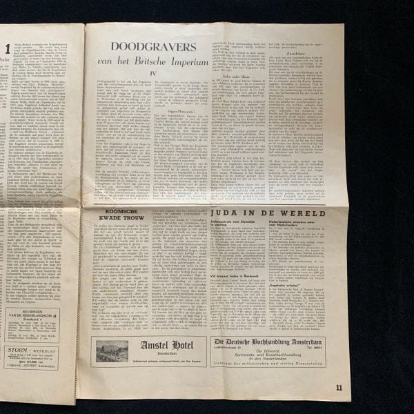 Storm (SS) – Blad der Nederlandsche SS – Eerste Jaargang Nummer 10 – 13 juni 1941