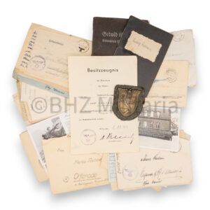 kuban schild met bestitzzeugnis, feldpost en meer