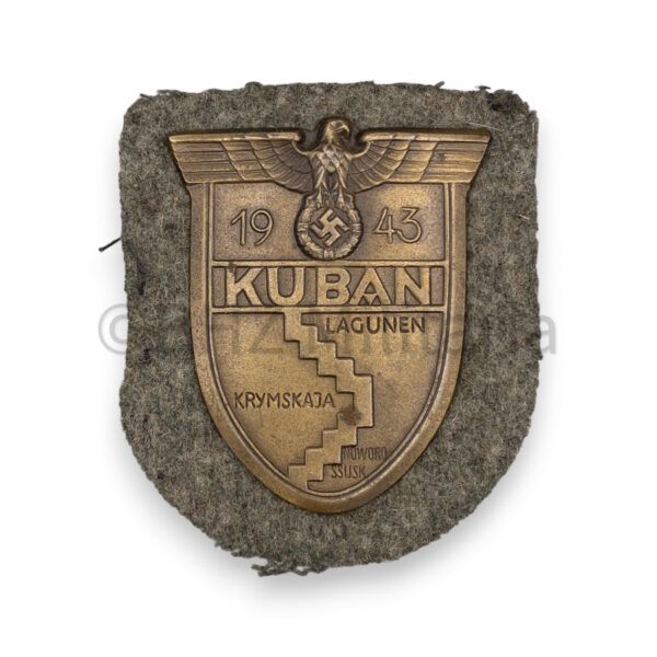 kuban schild met bestitzzeugnis, feldpost en meer