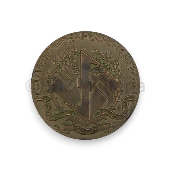 nsb penning "lotsverbondenheid 10 14 mei 1940" in doosje