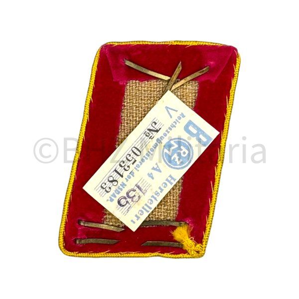 nsdap hauptabschnittsleiter kragenspiegel met rzm label