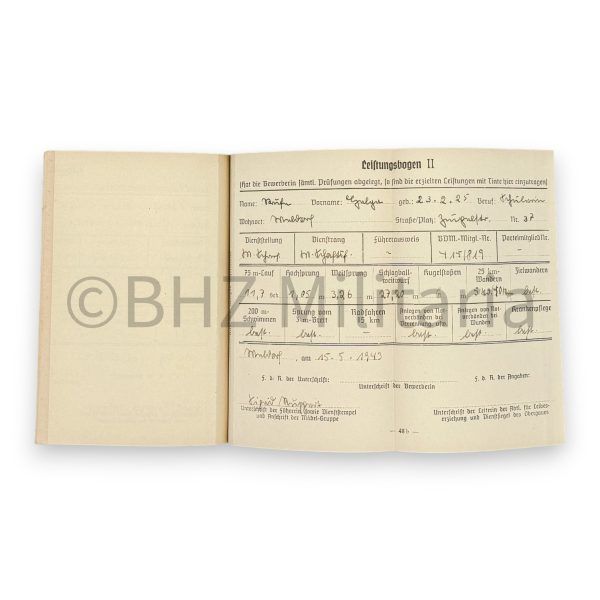 leistungsbuch des bundes deutscher mädel und des jungmädelbundes in der hj
