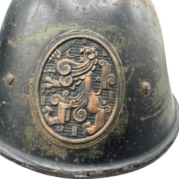 nederlandse m38 marechaussee helm zonder binnenwerk