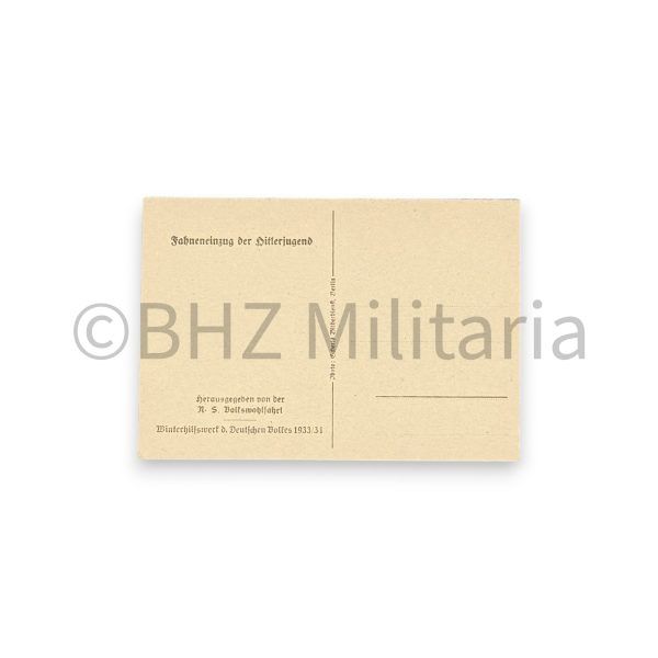 propagandakarte fahneneinzug der hitlerjugend whw 1933/34