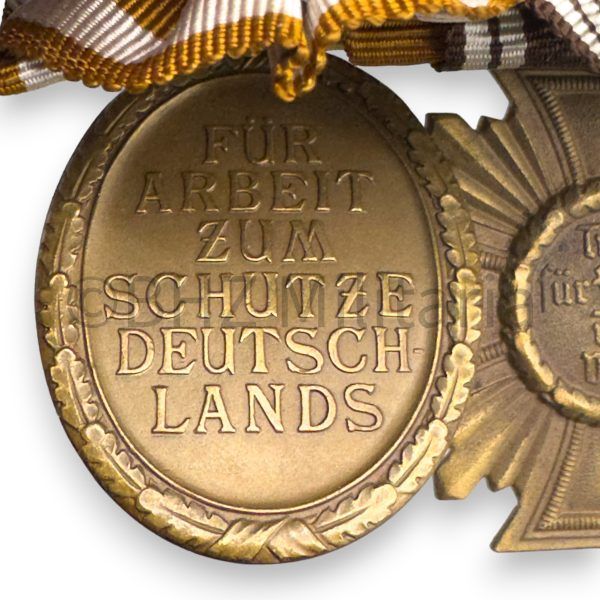 ordenschnalle kvk, frontkämpfer, dienstausz nsdap en westwall