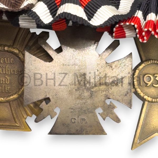 ordenschnalle kvk, frontkämpfer, dienstausz nsdap en westwall