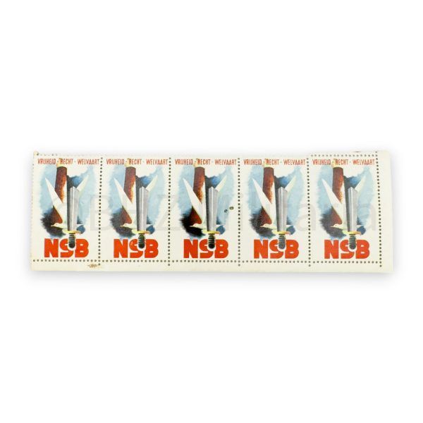 nsb zegels vrijheid recht welvaart 5 zegels